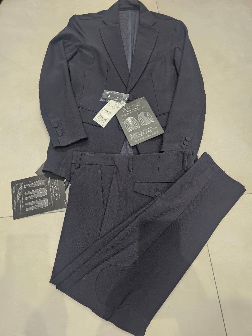 =新品=DESCENTE GOLFダークネイビー セットアップゴルフウェア