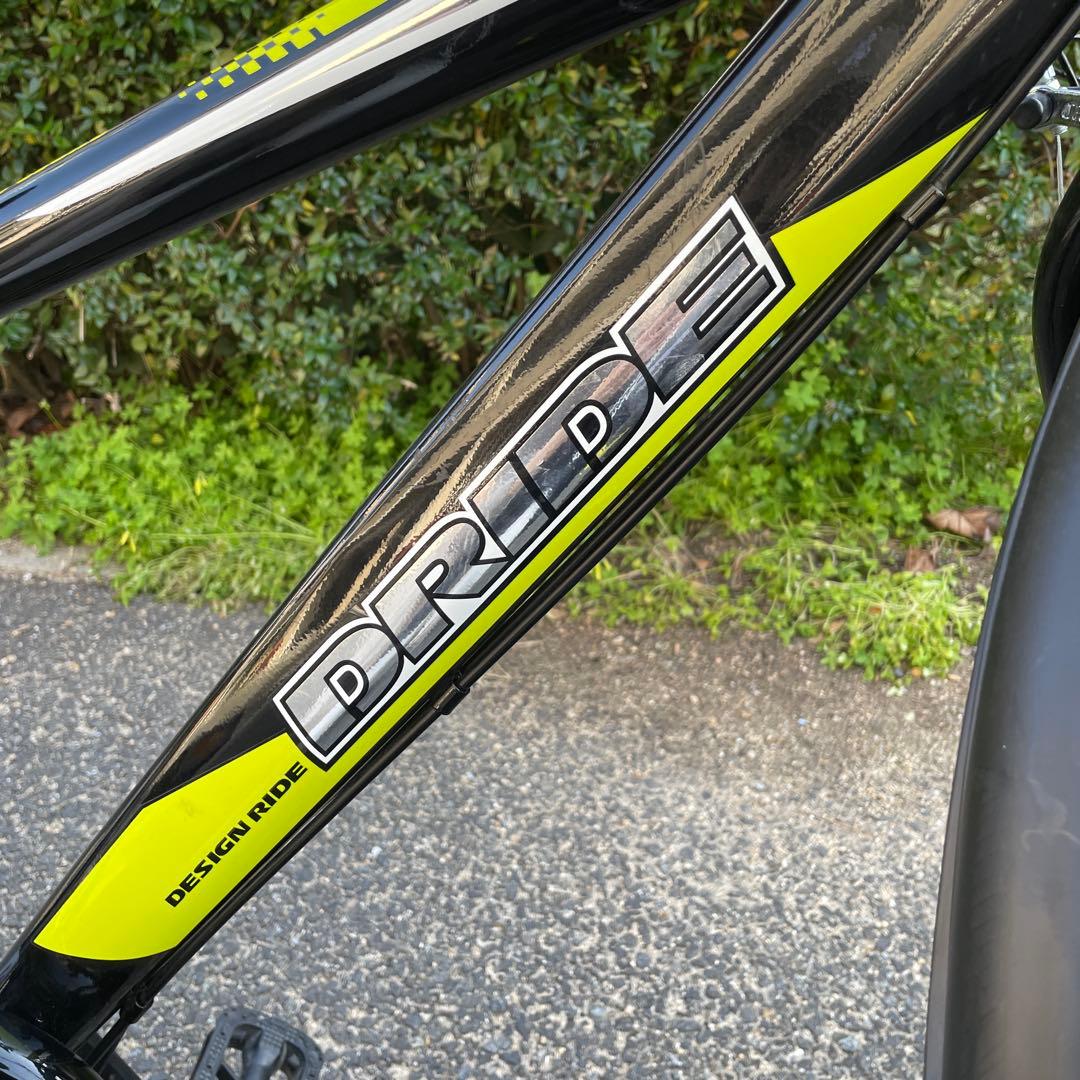 キッズバイク 黒と黄色 アサヒ　前部バスケット付き　26インチ