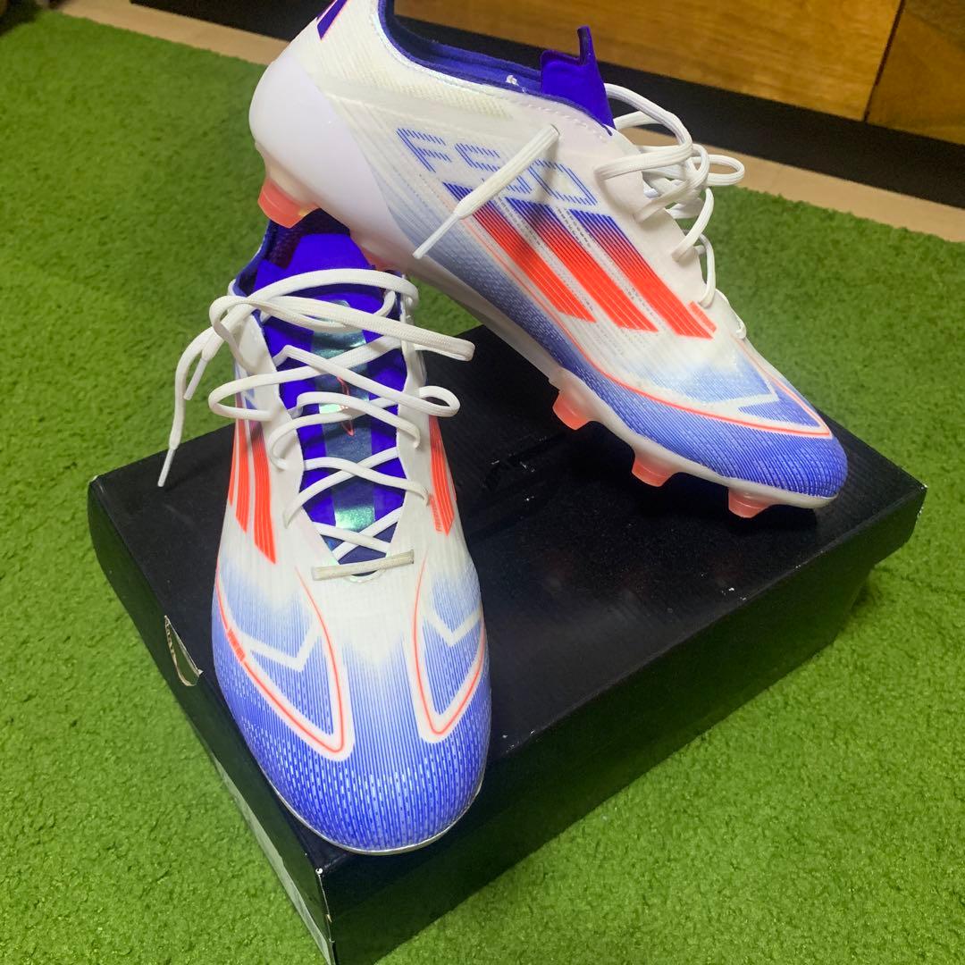 adidas F50エリートHGホワイト/ブルー/オレンジ