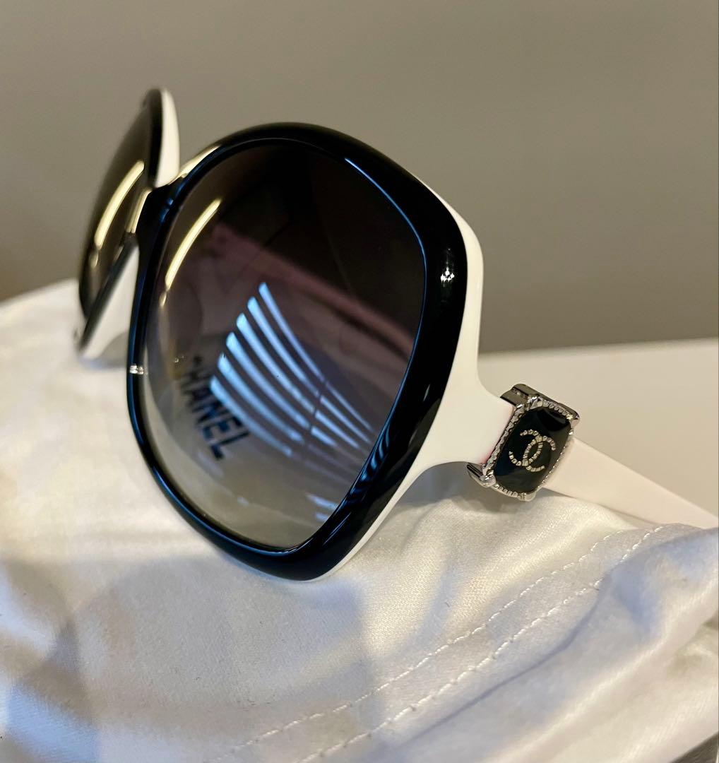 正規店購入▪️CHANELサングラス▪️一式揃い▪️モノトーン▪️ブラック ホワイト