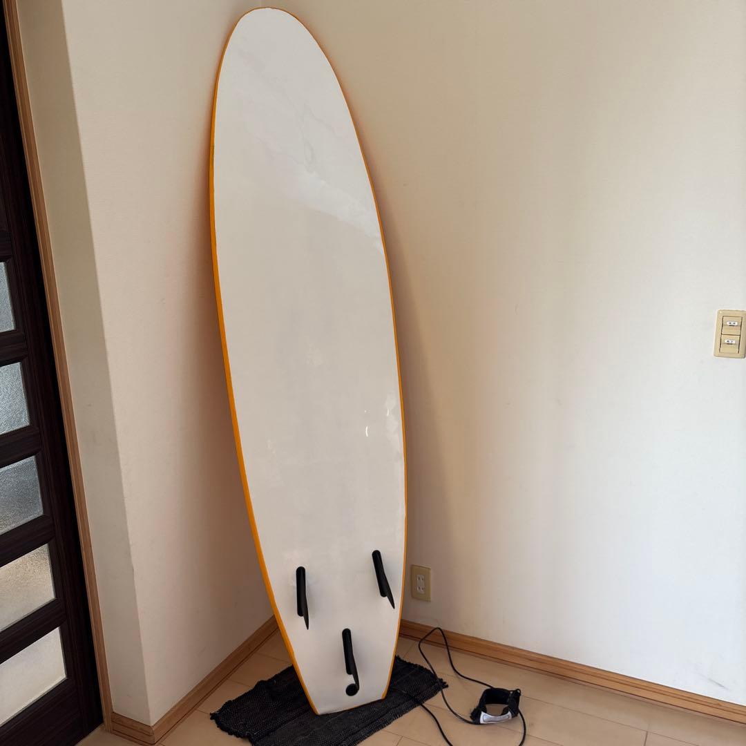 サーフィン　ソフトボードDEAL 付属リーシュコード付き