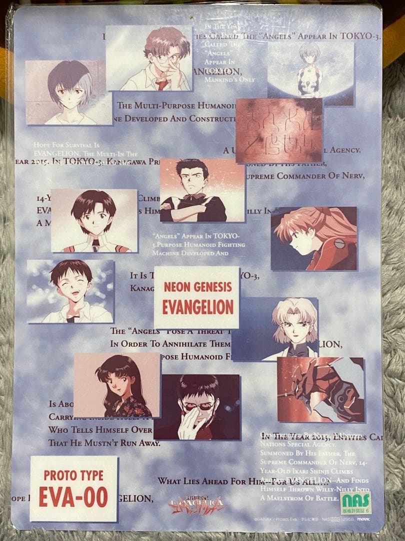 【貴重品】新世紀エヴァンゲリオン B5サイズ下敷き　10枚セット