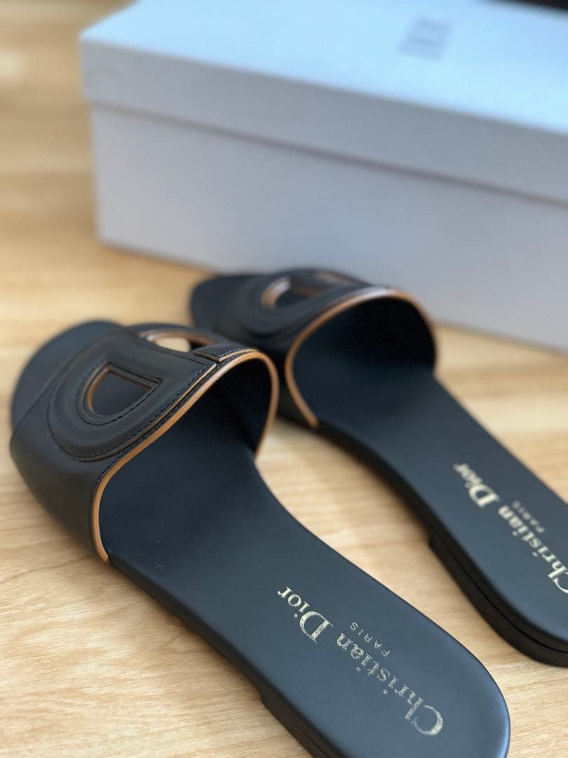 正規品 DIOR(ディオール) D クラブ ミュール ブラック　37