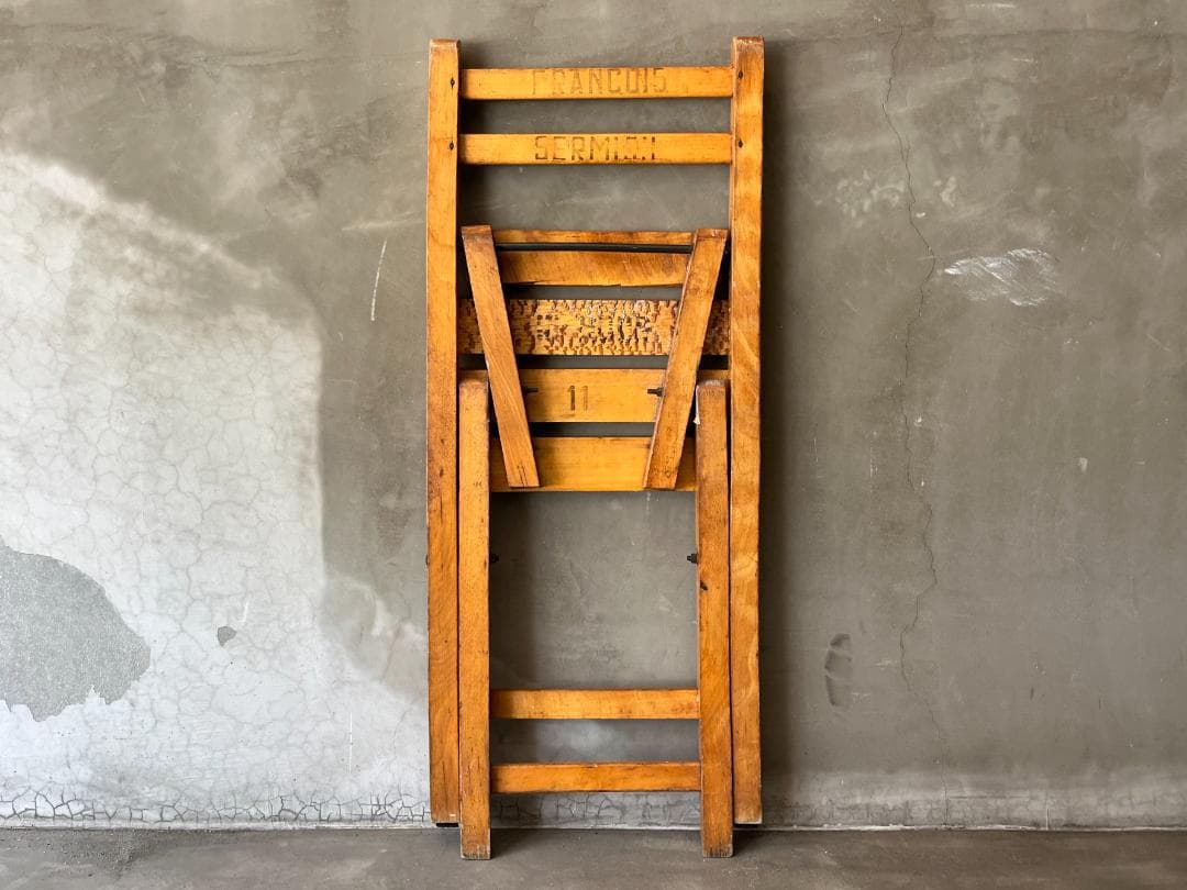 フランスヴィンテージ☆フォールディングチェア／ヴィンテージチェア／アウトドア