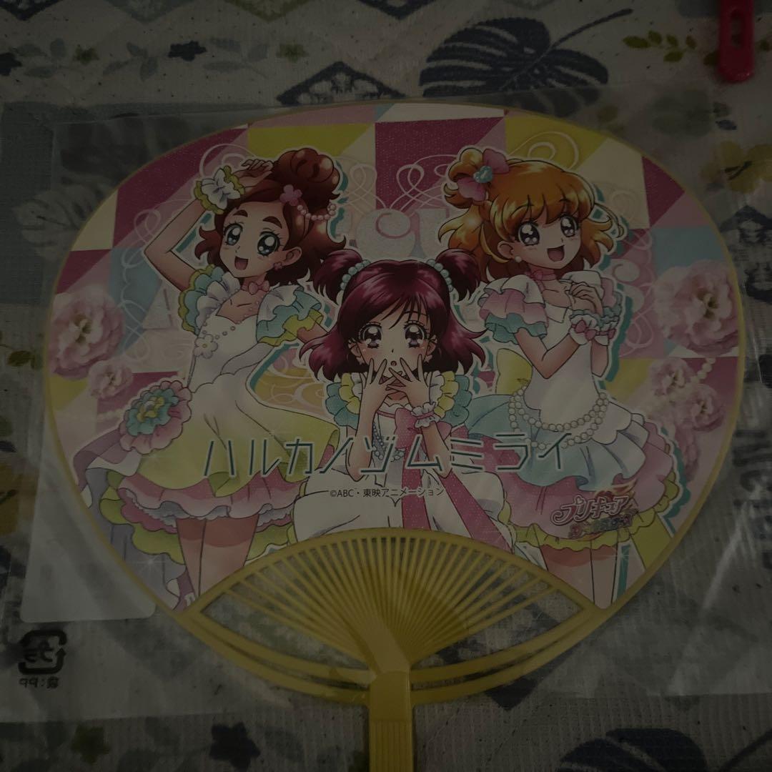 アイドルプリキュア うちわ ハルカノゾムミライ