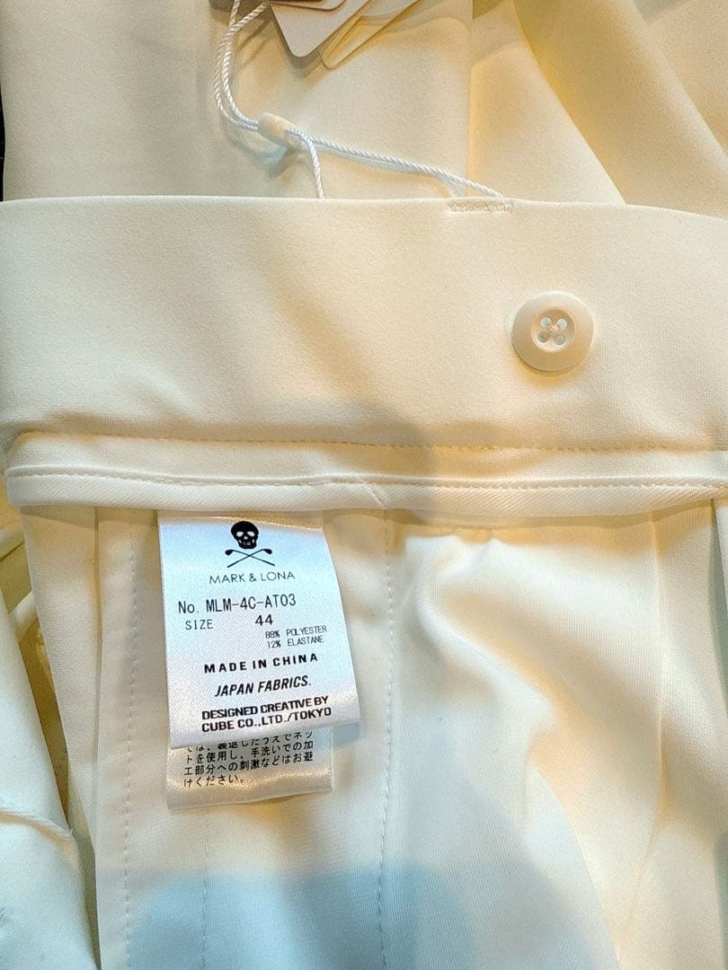 新品 ✨ MARK&LONA ジャージー マーク＆ロナ パンツ ボトムス 白