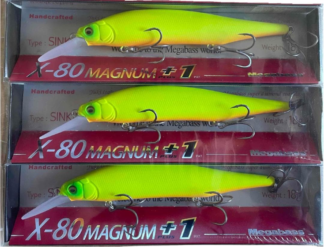 X-80 マグナム+1 　ドチャート　3個セット