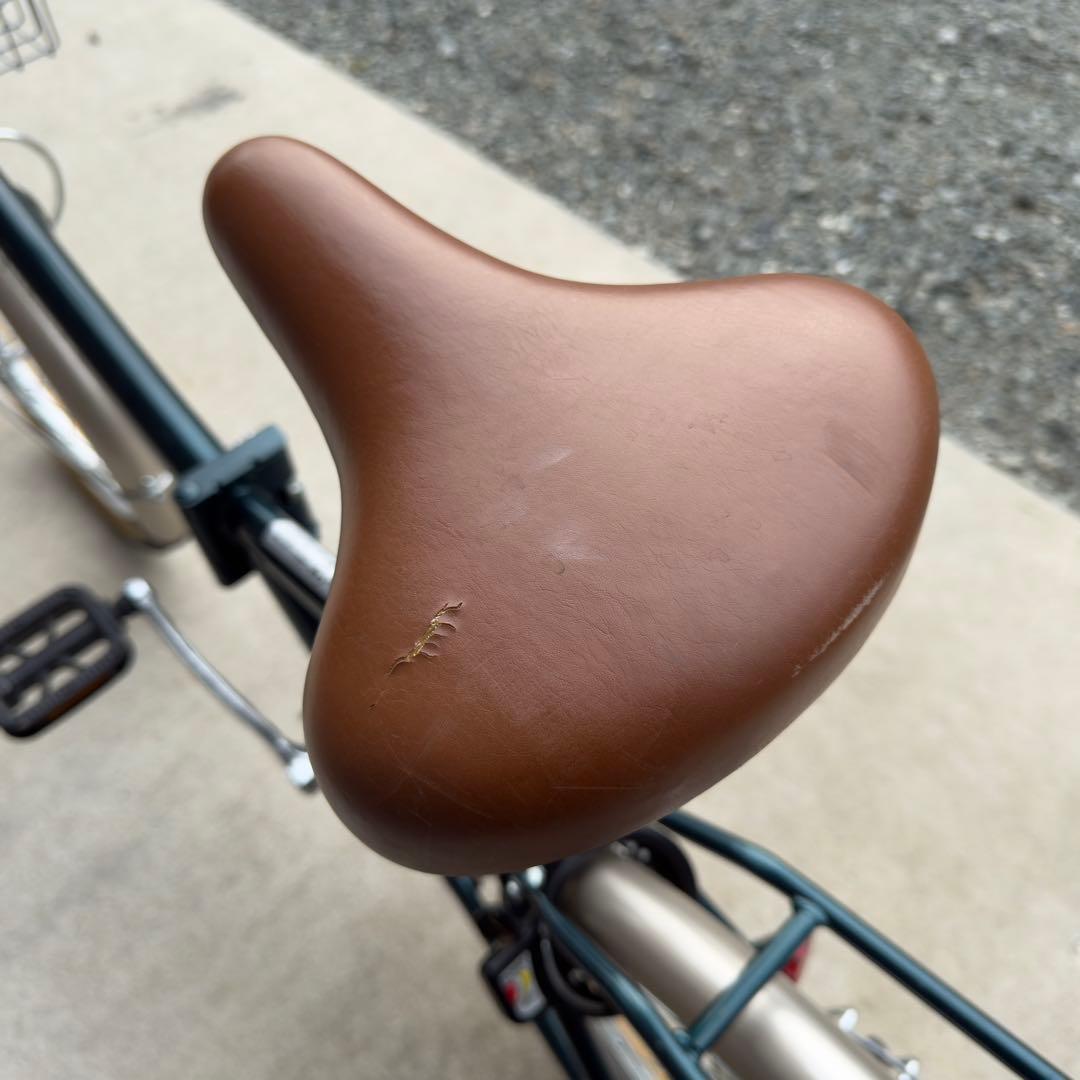 CAPTAIN STAG 折りたたみ自転車 ダークグリーン