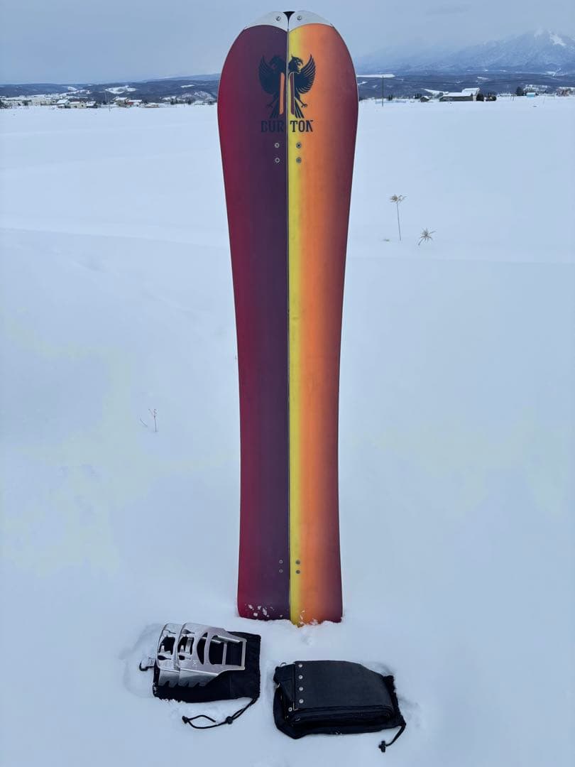 BURTON スプリット66 純正シール、クランポン、ボードスリーブ付き