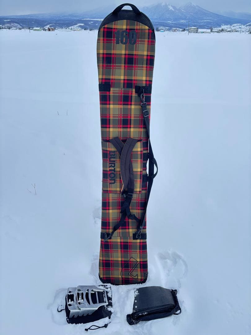 BURTON スプリット66 純正シール、クランポン、ボードスリーブ付き