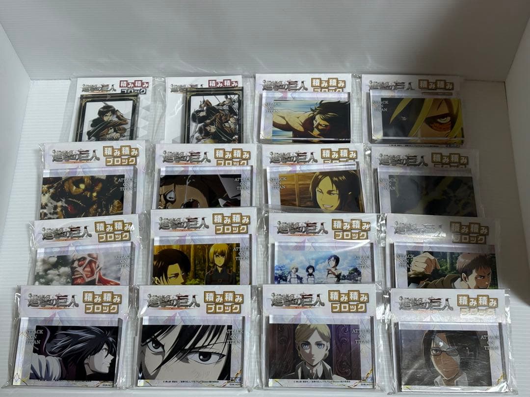 進撃の巨人 積み積みブロック 16種セット アクリル