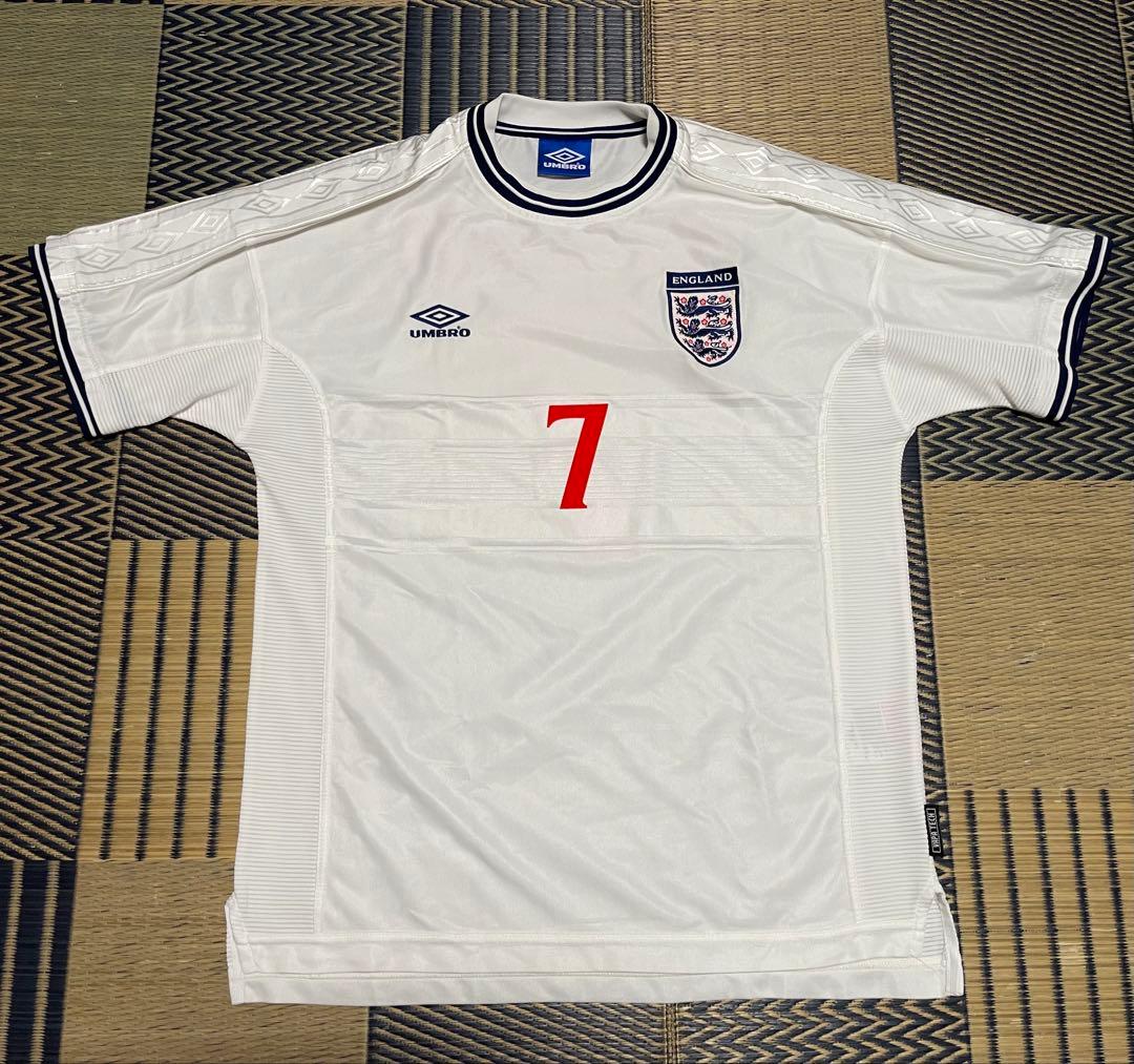 99-01 イングランド代表 ユニフォーム 7 ベッカム XL
