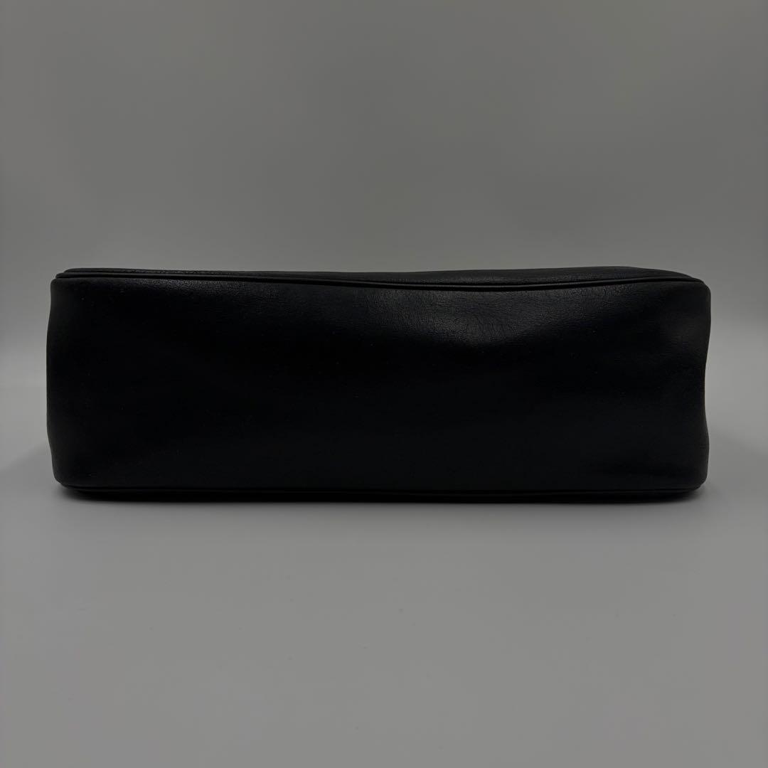 LONGCHAMP ロンシャン ロゾ ハンドバッグ レザー ブラック A4可