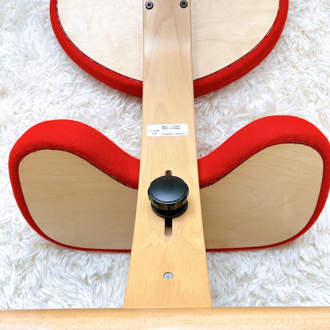 【美品】Ryboリボ社 姿勢矯正バランスチェア バランスイージー　赤