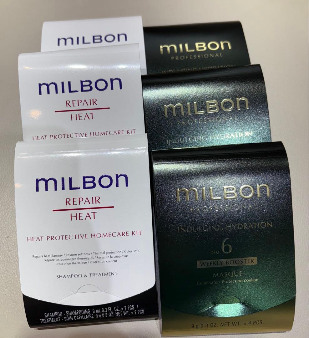 MILBONインダルジングハイドレーションリペアヒート　ホームケアキット各10個