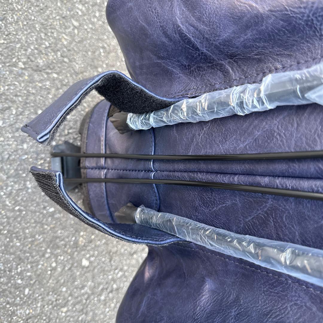 J. Lindeberg キャディバッグ ネイビー/イエロー