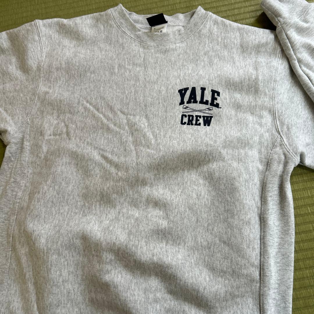 Yale univ☆トレーナー☆グレー☆エール大学☆バッグプリント☆未使用☆XL