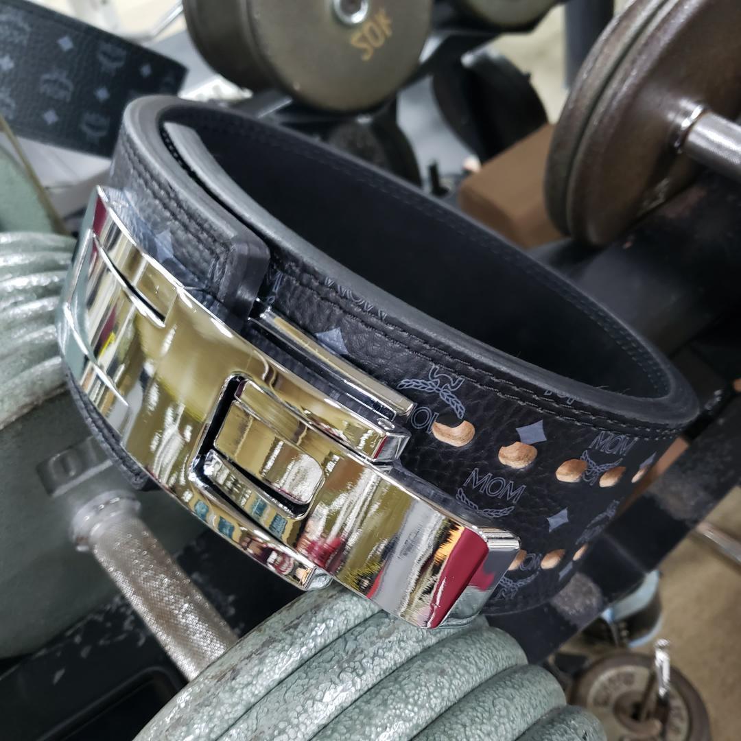 レバーアクションベルト パワーベルト ワンタッチ可変式13ｍｍ Sサイズ柄