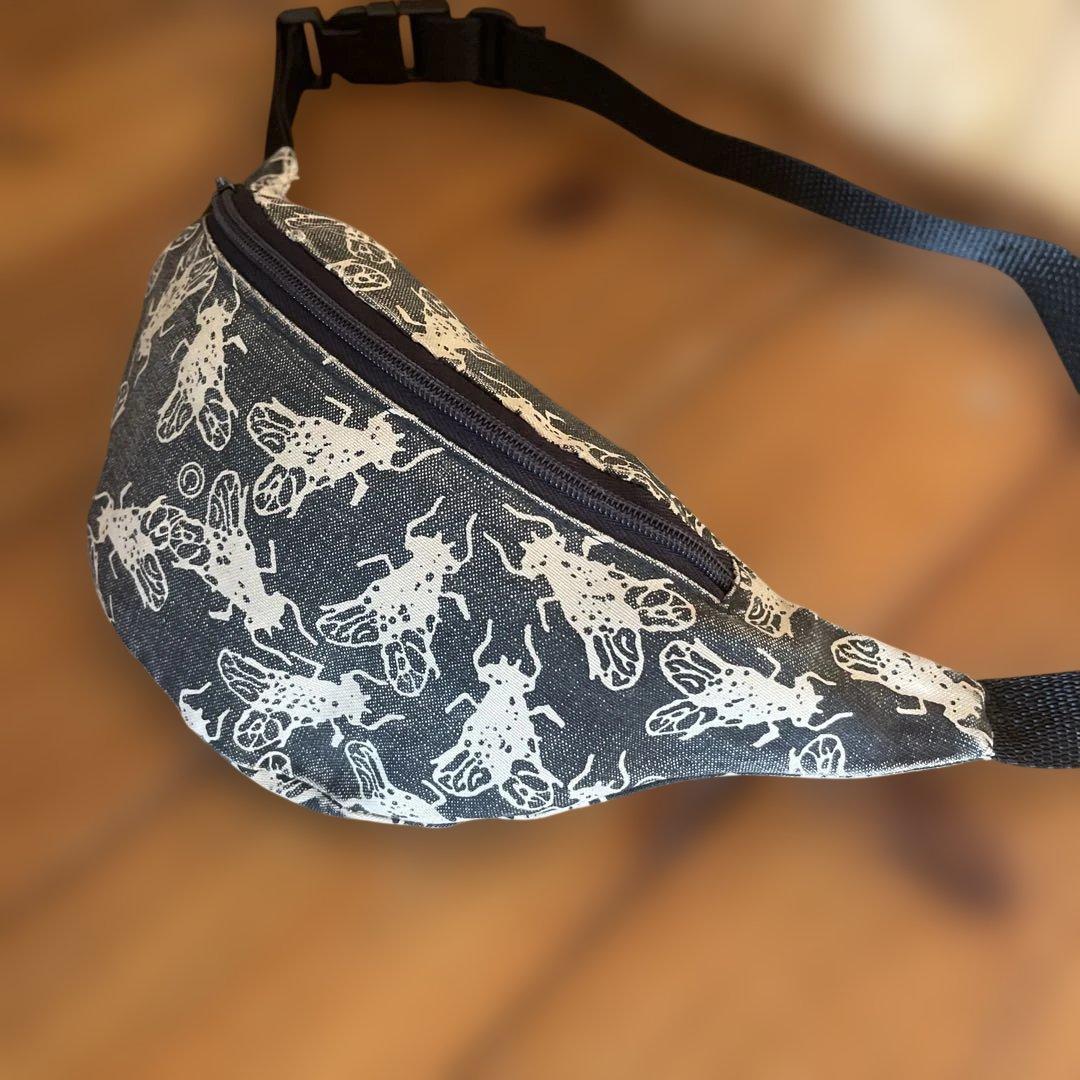 当時物 マドリッド ハエ柄 ウエストポーチ Madrid Old skate