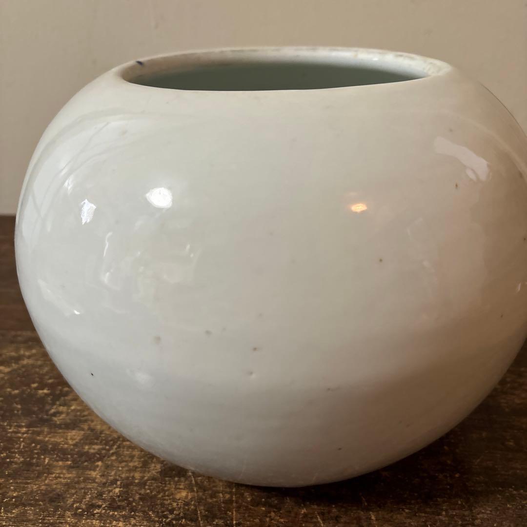 白磁　火消壺　蓋付き　伊万里　瀬戸　花器　赤星五郎　骨董品　李朝　アンティーク