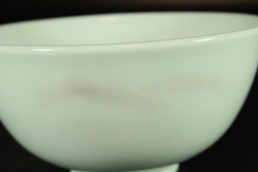 茶道具 抹茶碗 紅彩山 煎茶 作家物 在名 美品 共箱(K-YC422)