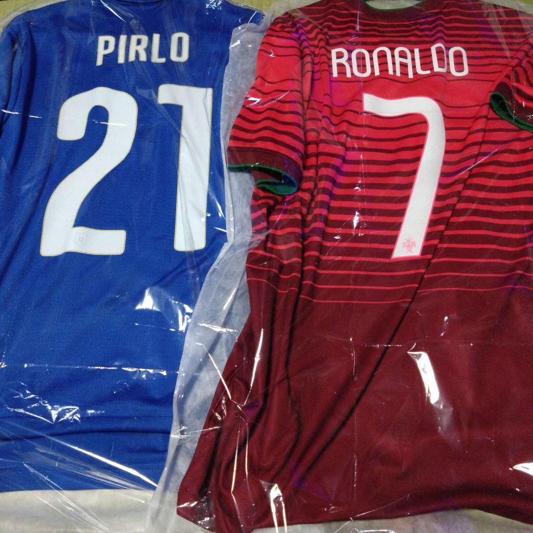 ※アンドレア・ピルロ　クリスティアーノ・ロナウド　代表ユニフォーム　2014