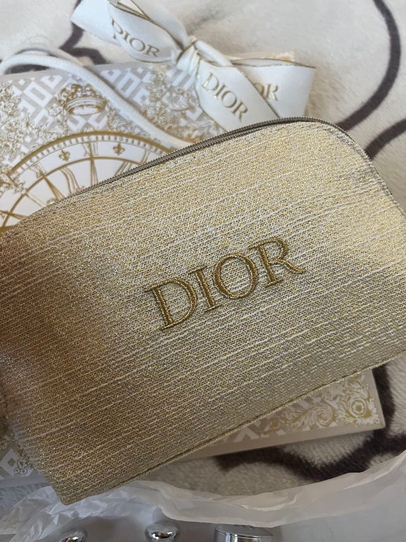 Dior リップグロス 3本セット ゴールドポーチ付き