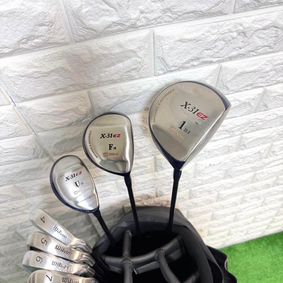 ゴルフセット　使用一回　Wilson ラウンド仕様　メンズ　右打ち　未使用多数