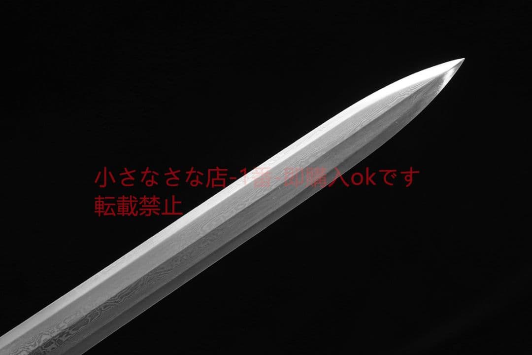 伝統宝剣百錬模様鋼問セミ   唐剣  模造刀·模擬刀  居合刀