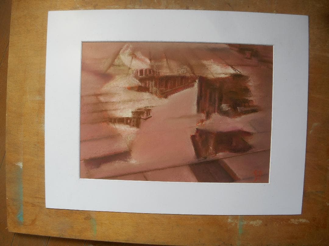 雨上がりのマジョール広場の片隅