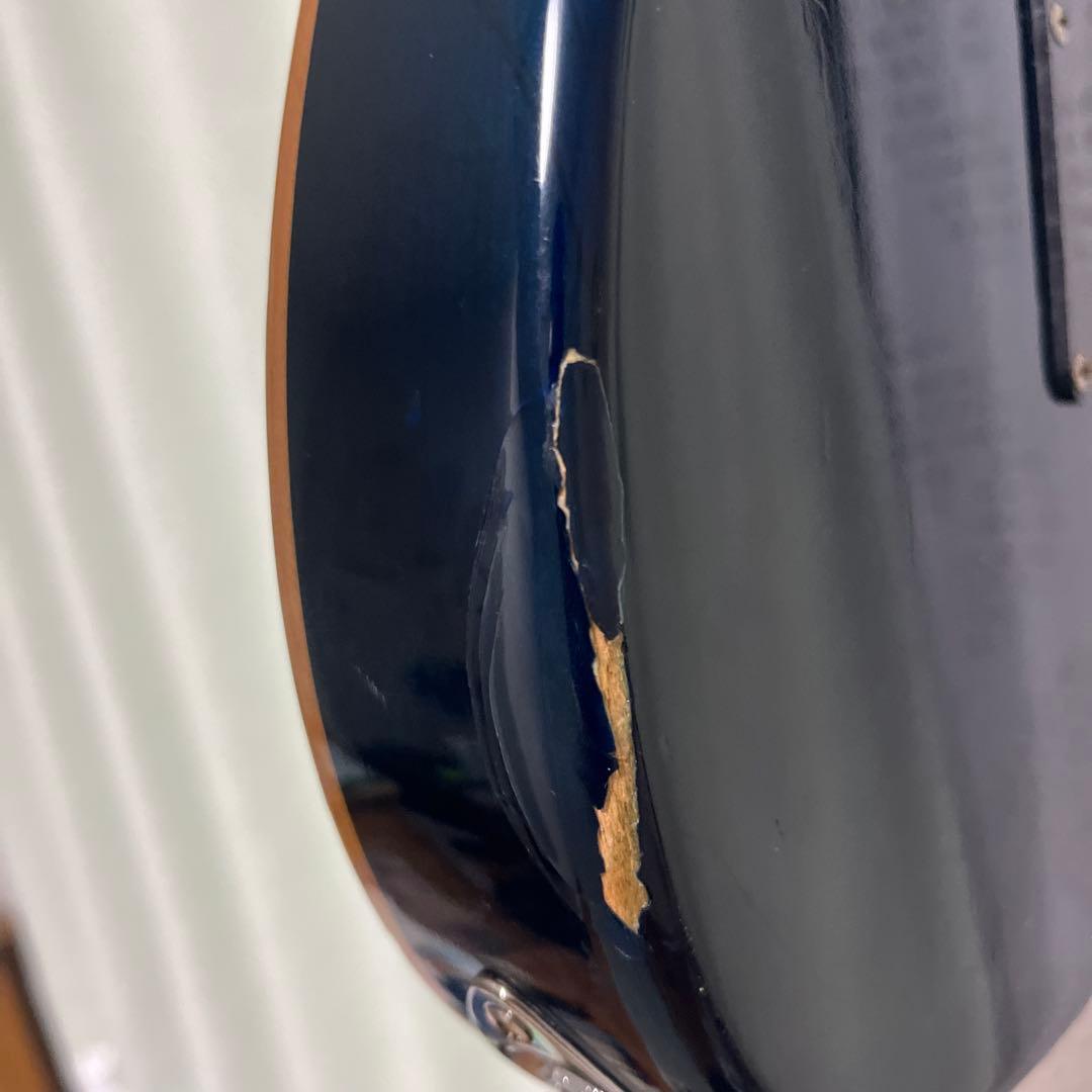 grass roots 青系　バインディング　グラスルーツ　ギター　ストラト系