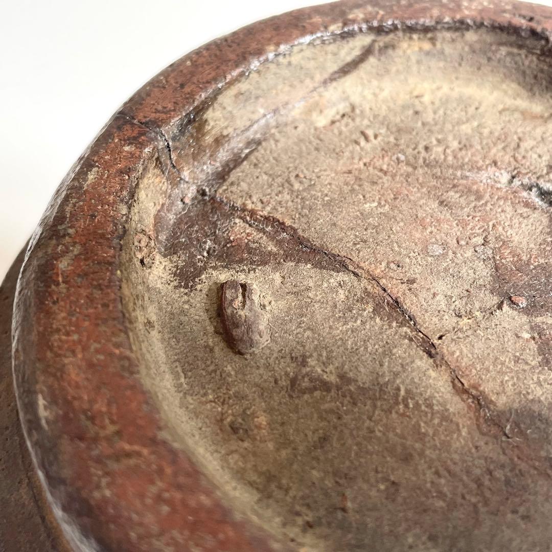 南蛮？ 櫛目波状文壺 ニュウ多い 状態考慮 検）古備前 古信楽 お歯黒壺