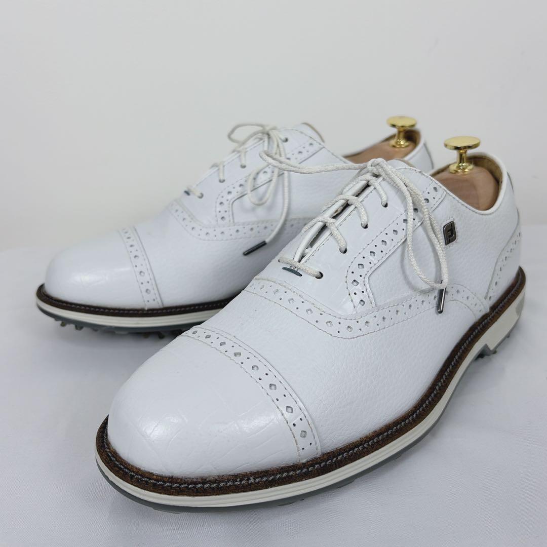 美品✨ フットジョイ ゴルフ ドライジョイズ プレミア ターロウ 27cm