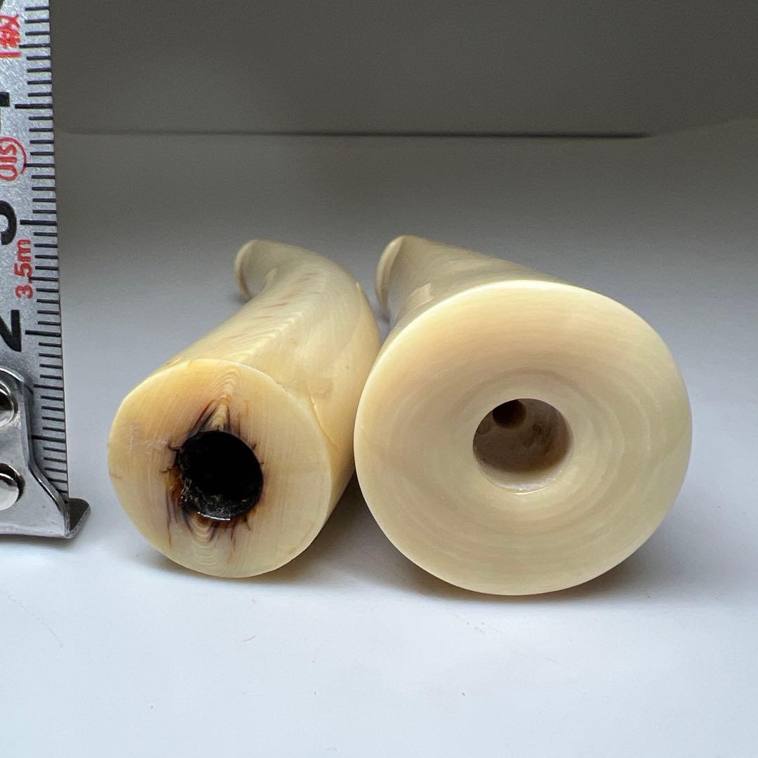 本抹香鯨　パイプ2本　98g/9・8.5㎝　東Y8-0123☆2F