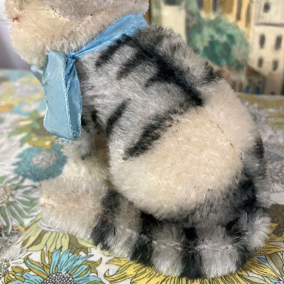 アンティーク　シュタイフ　猫のスージー　Susi お口の小さな美人さん