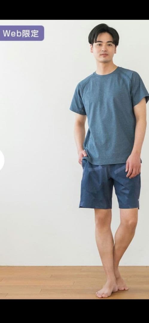 新品未使用 LAVA メンズ Tシャツ&ショートパンツ ホットヨガ セット L