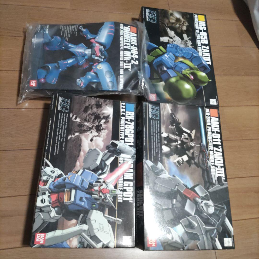 HG ガンプラ 4点セット 未組立　難あり