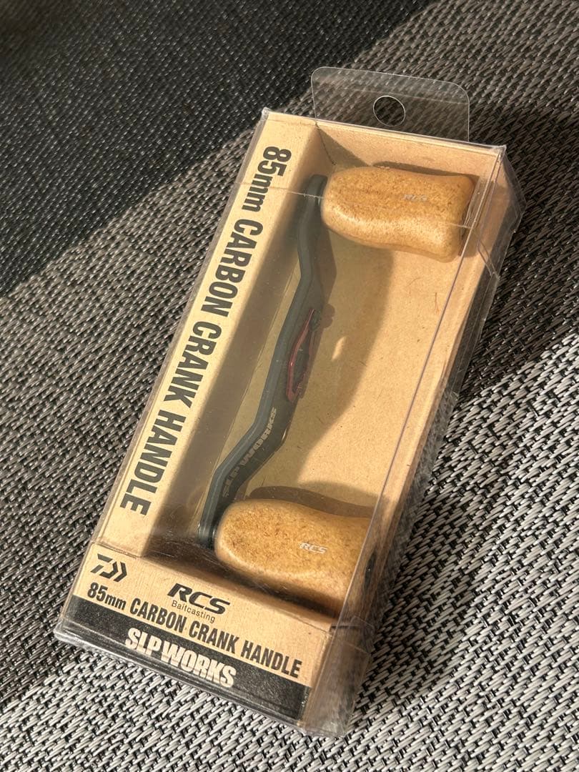 『SLP WORKS』RCSカーボンクランクハンドル 85mm&コルクノブ