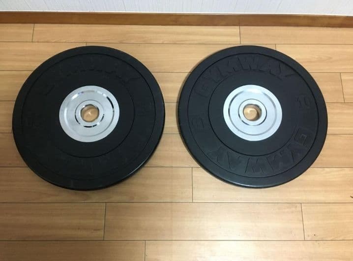GYMWAYバンパープレート10kg x 2枚