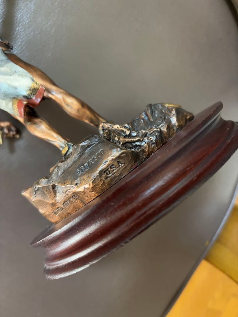 REGENDS USA製 1991年インディアンと鷹　銅合金 限定品ヴィンテージ