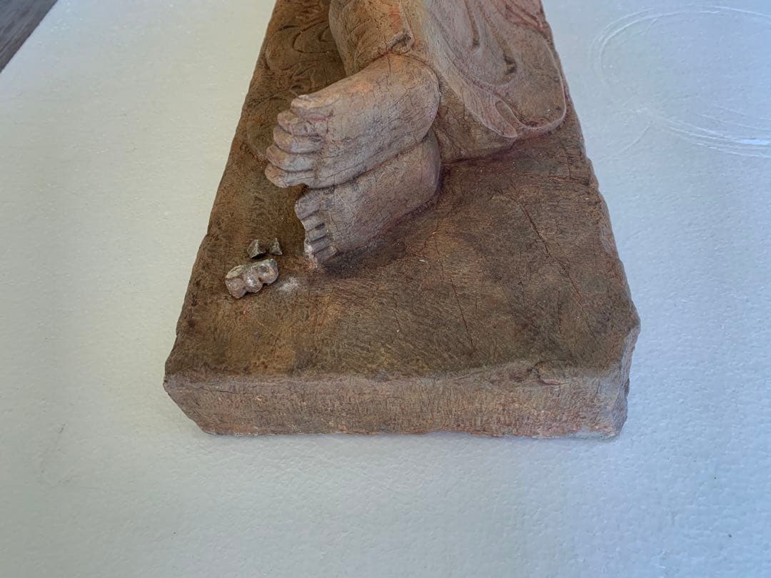 北魏時代 青石睡仏 青石細密彫 仏像 仏師手作り品 某寺院所蔵