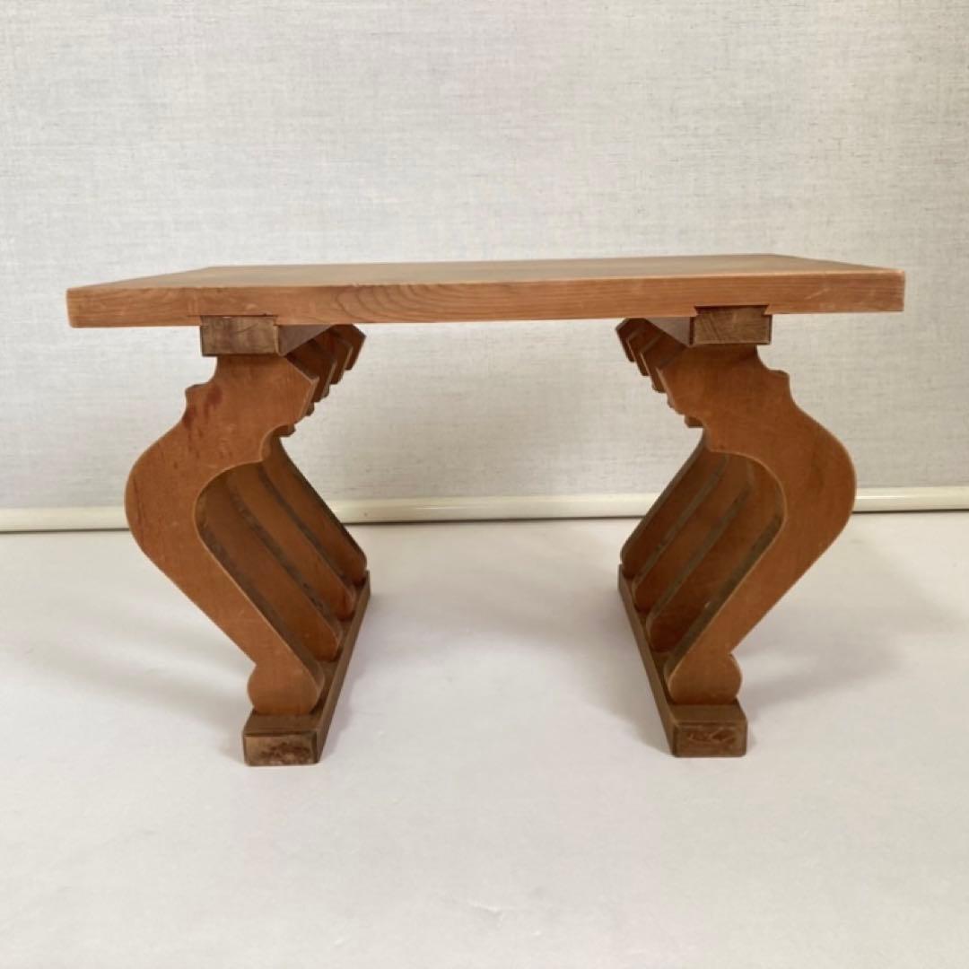 置物台 飾り台 香炉台 花台 棚 木製 和風 工芸品 茶道具 和モダン レトロ