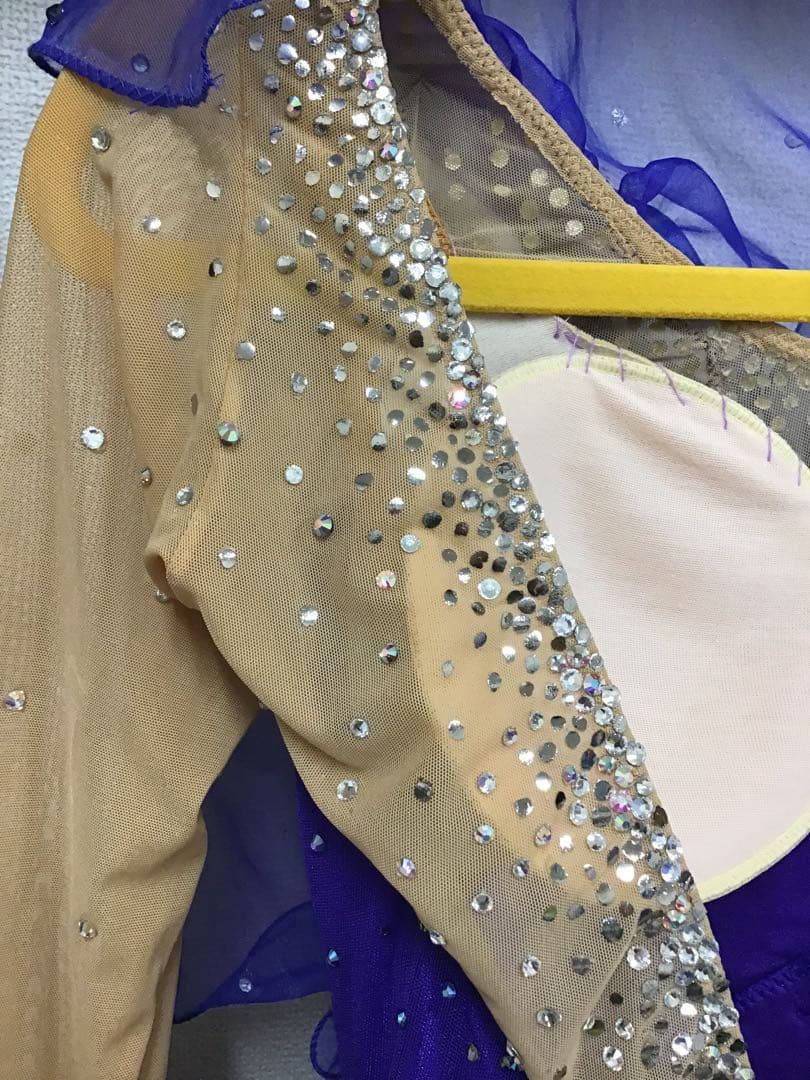 タカダンス　ドレス　ブルー　プリント花柄