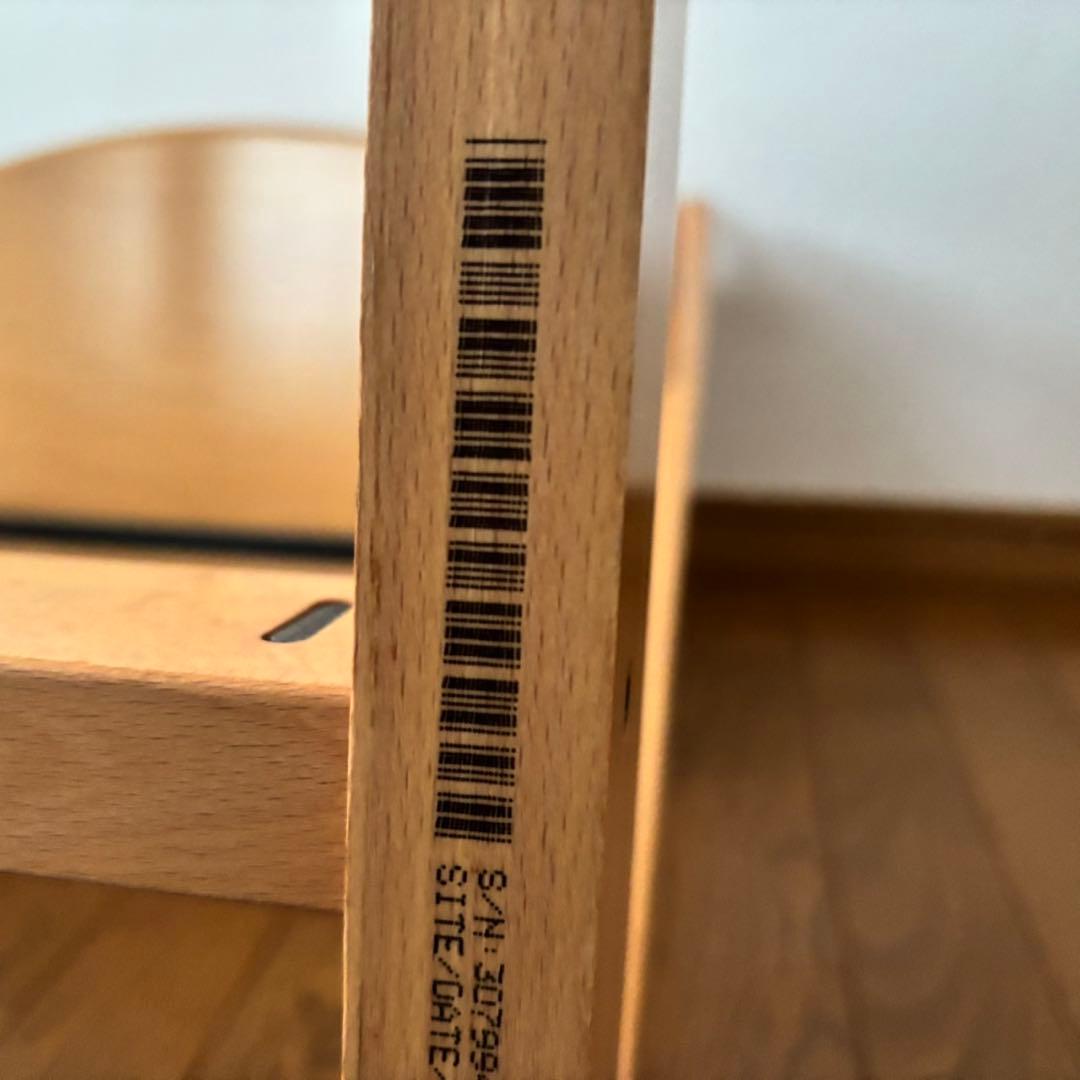 ストッケ　トリップ トラップ　ベビーチェア+ベビーセット　ナチュラル　S/N3③