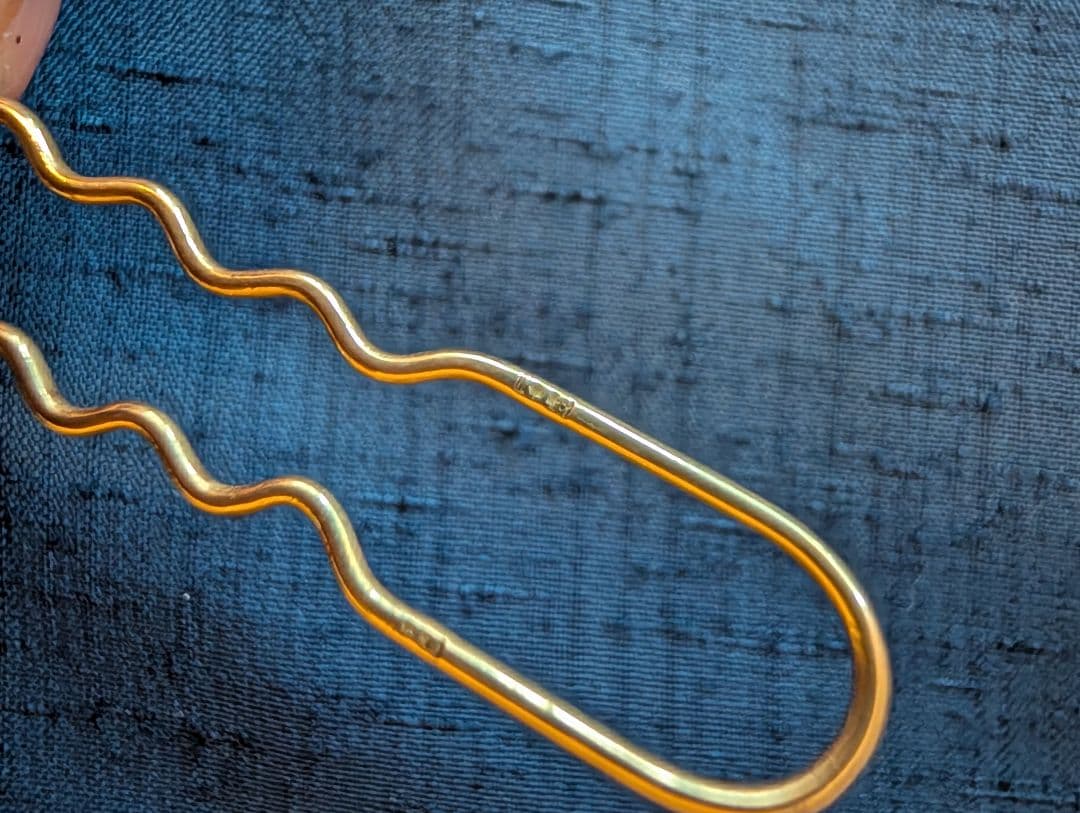 ヘアピン 5本セット　K18　刻印あり　16.9g　昭和　アンティーク　18金