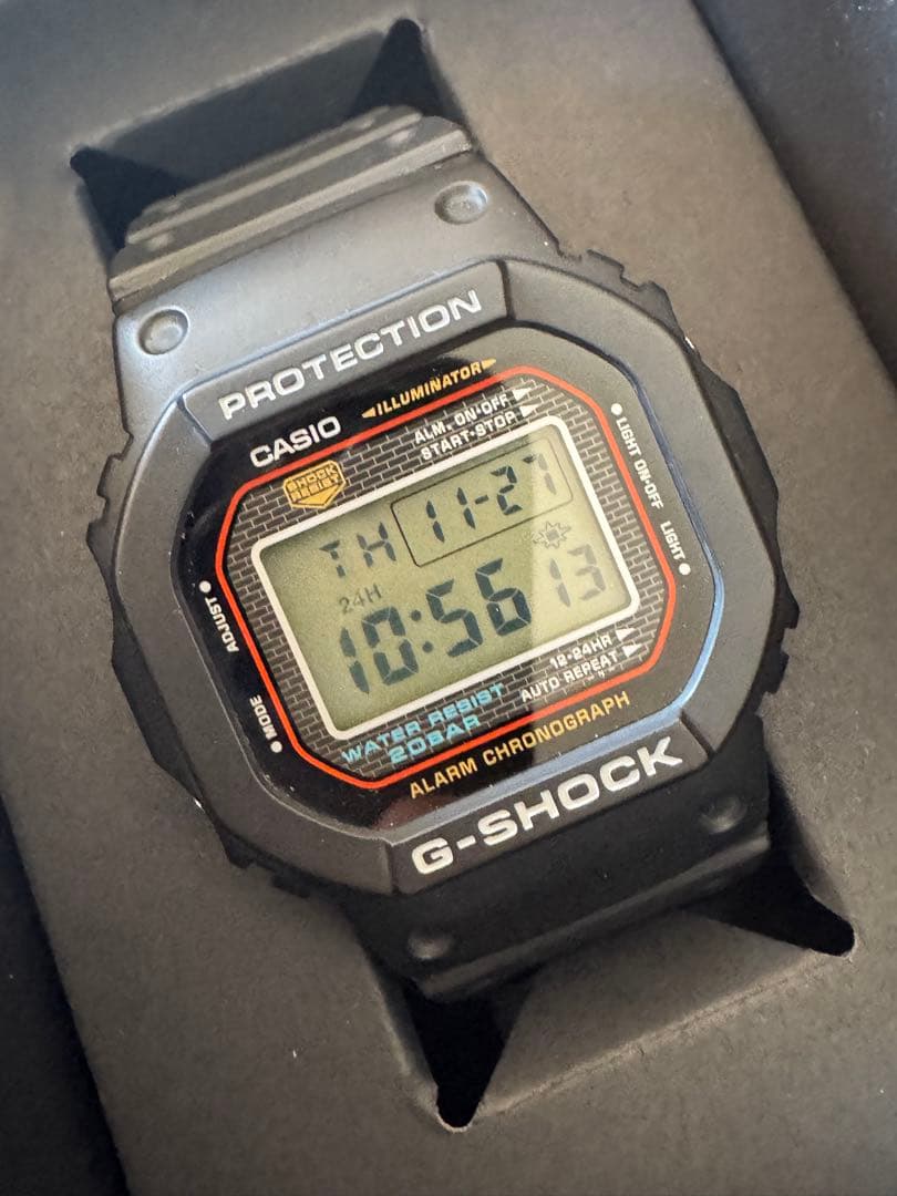 G-SHOCK DW-5000-1JF 復刻モデルメ タルケース G-SHOCK