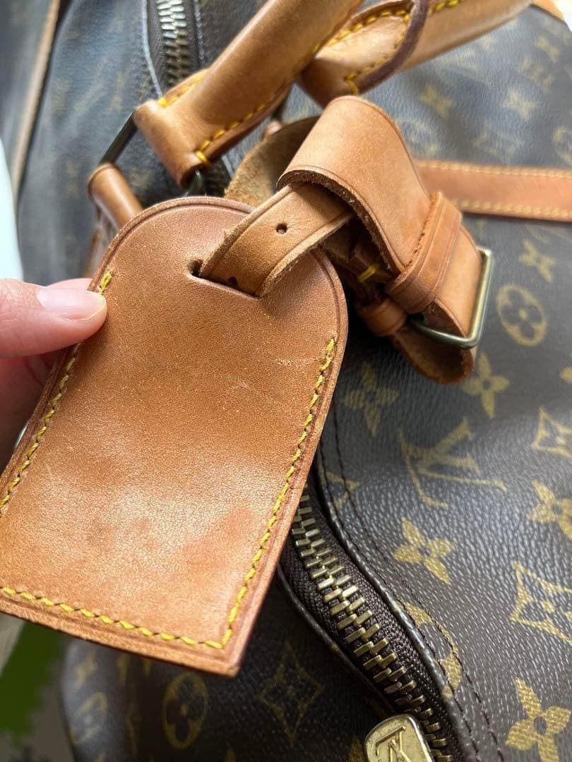 ルイヴィトン　旅行カバン　ボストンバック　キーポル　モノグラム　レトロ　総柄