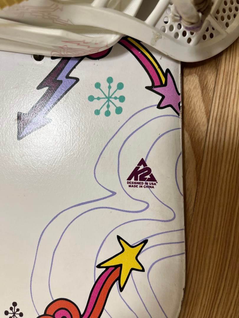 k2 キッズ　スノーボード板　ビンディング　2点セット　ケース付き　90