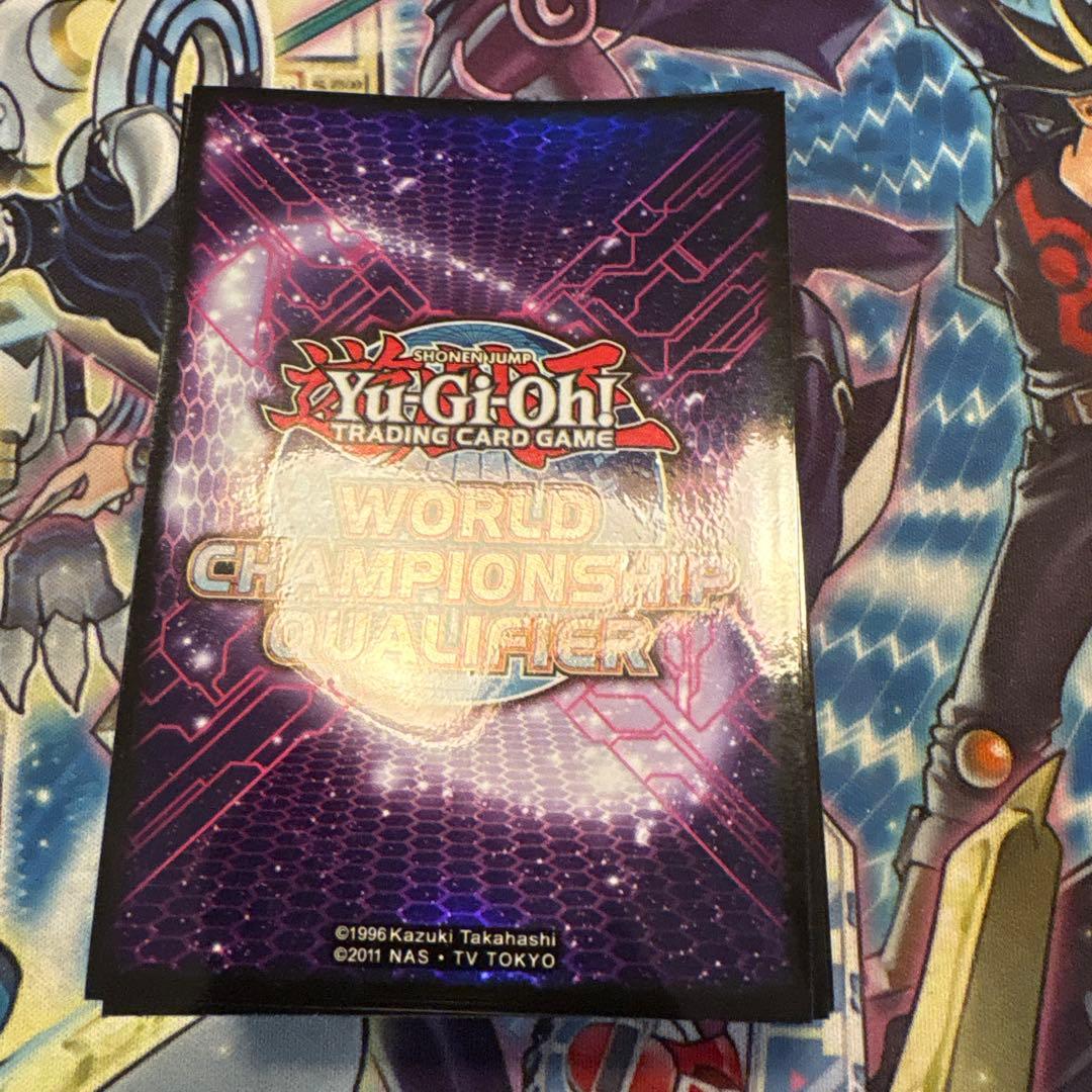 遊戯王　wcq 2014 スリーブ　パープル　紫　100枚　中古