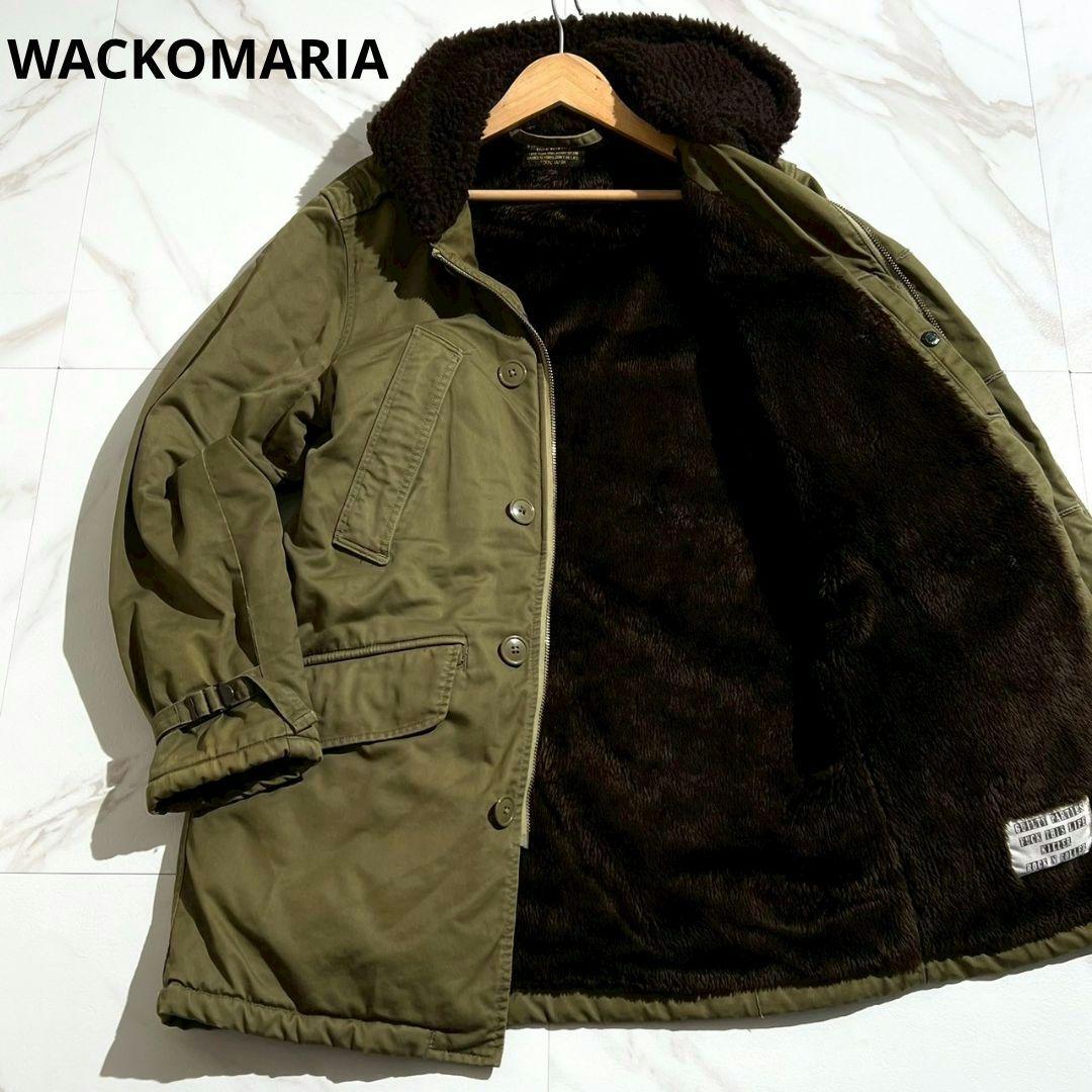 極美品✨ワコマリア 名作 モッズコート 希少S ボア 刺繍 メンズ ミリタリー